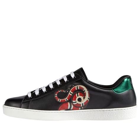 black low top gucci shoes|Gucci ace sneakers kingsnake.